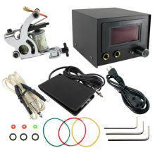 PS108001 Complete Tattoo Kit Coils Machine Guns Power Supply